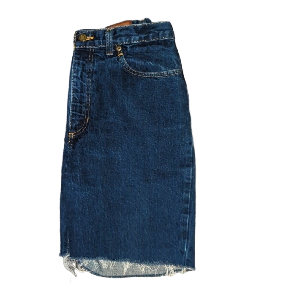 Jones Sport 10 M Jean Cut Off Shorts High-Waisted Medium Blue Jean Heavy denim - Picture 2 of 11